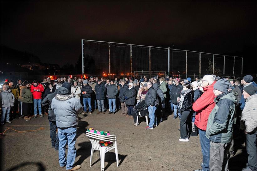 Eine kalte Informationsversammlung am Donnerstagabend
