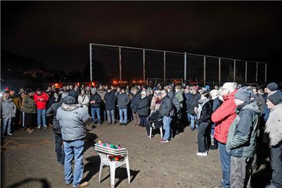 Eine kalte Informationsversammlung am Donnerstagabend
