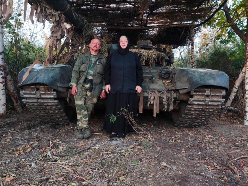 Eine vom Orden unterstützte Schwester in den besetzten Gebieten der Ostukraine
