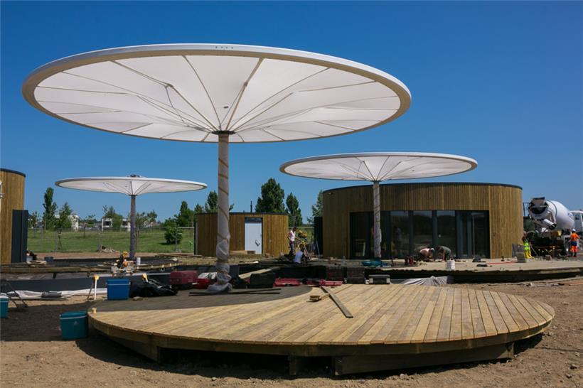 Einer der Höhepunkte im Programm von „Esch2022“: der Pavillon auf Belval, dort, wo einst Wasser geschöpft und vielleicht sogar bis nach China exportiert wurde
