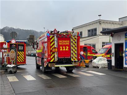 Einige Mitarbeiter von Goodyear mussten nach einem Brand in Colmar-Berg behandelt werden
