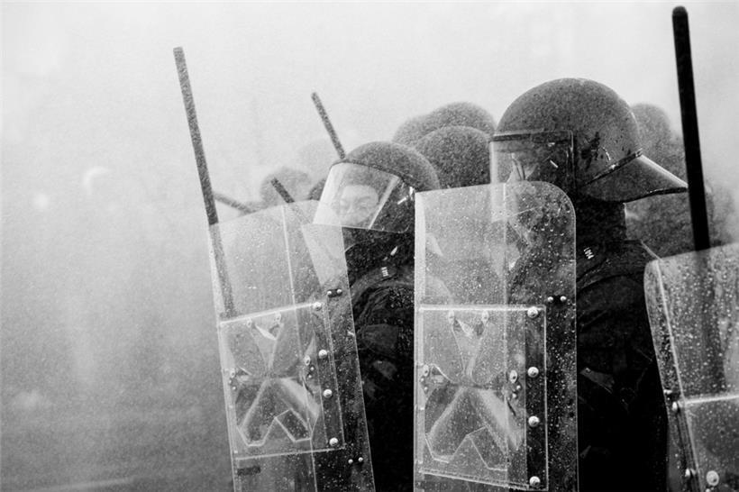 Eins der Fotos, die es in das Zine geschafft haben: eine Aufnahme von Sven Becker zu Corona-Demonstrationen
