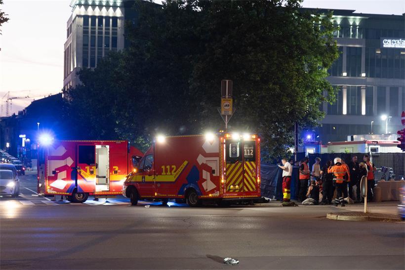 Einsatz am Rande des Glacis