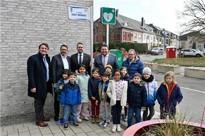 Einweihung am Freitagnachmittag des „Chemin Ruby Bridges“ am Campus Wobrécken zwischen dem Boulevard Grande-Duchesse Charlotte und der rue Winston Churchill
