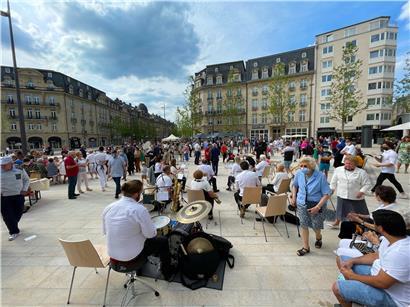 Einweihung der neuen place de Paris am 26. Juni: Hier soll künftig der „Garer Maart“ stattfinden
