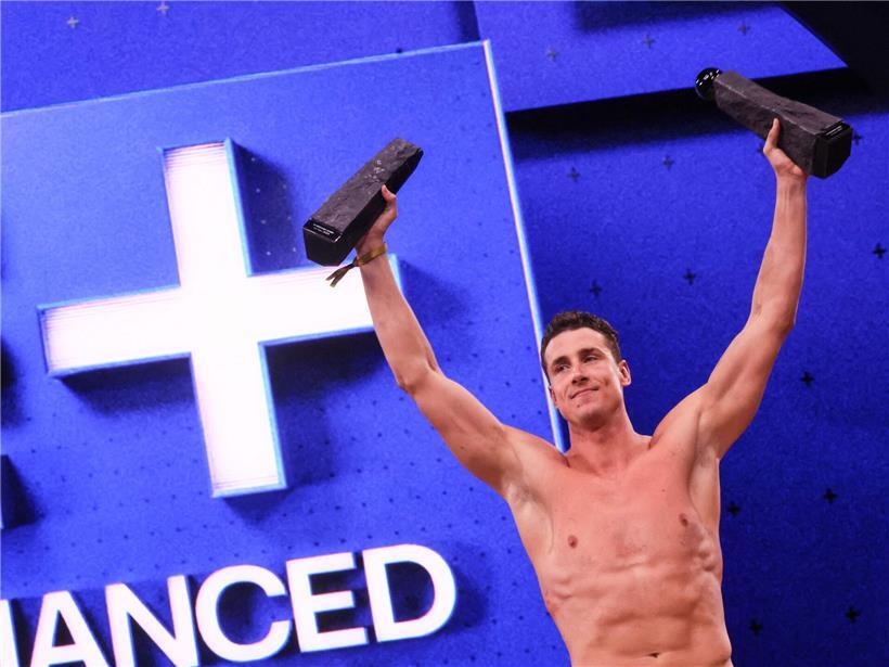 Kristian Gkolomeev bricht bei Enhanced Games Weltrekord im Schwimmen, griechischer Spitzensportler in Aktion