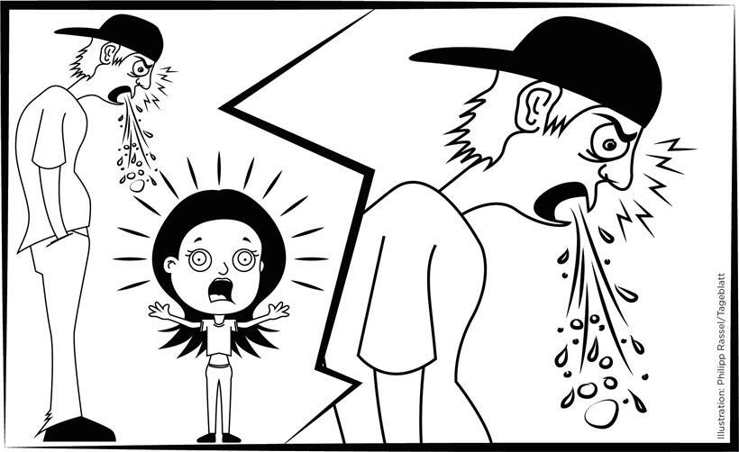 Ekelhaft und mitunter gefährlich: Spuckattacken sind trotzdem keine Straftat
