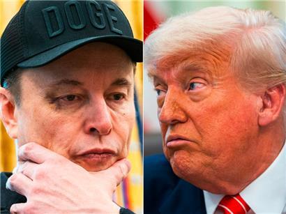 Elon Musk und US-Präsident Donald Trump am 30. Mai 2025 im Oval Office des Weißen Hauses
