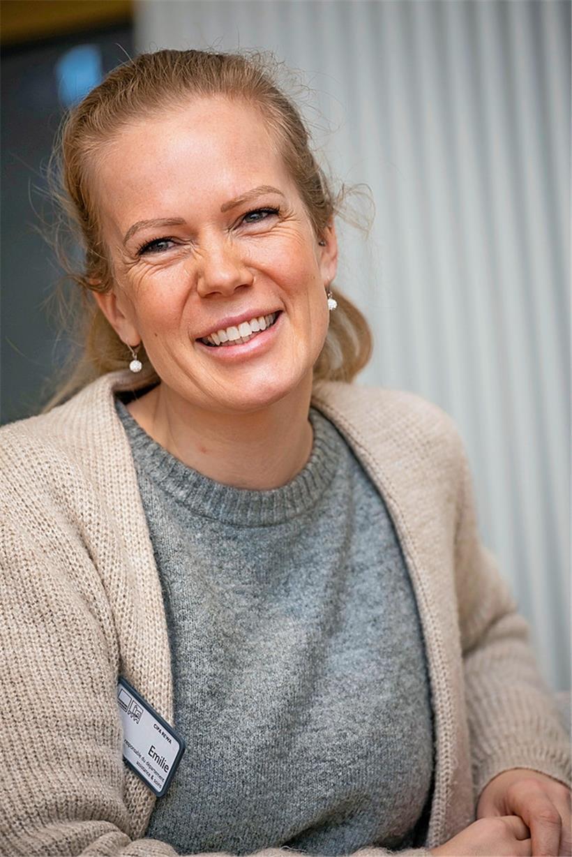 Emilie de Temmerman ist verantwortlich für den Bereich „Assistance et soins“