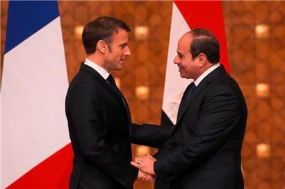 Emmanuel Macron a rencontré lors de son déplacement au Proche-Orient aussi le président égyptien Abdel-Fattah al-Sisi au Caire
