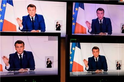 Emmanuel Macron bei seiner Fernsehansprache an die Nation: Angesichts einer verbesserten Corona-Lage hat Frankreichs Präsident erste Lockerungen der strengen Beschränkungen im Land angekündigt.
