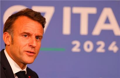 Emmanuel Macron beim G7-Gipfel in Savelletri, Italien
