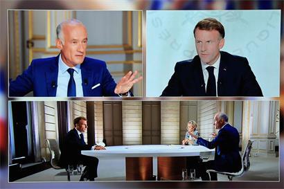 Emmanuel Macron s’est expliqué dans une interview conjointe sur TF1 et France 2 tant sur la situation internationale que sur la crise des carburants