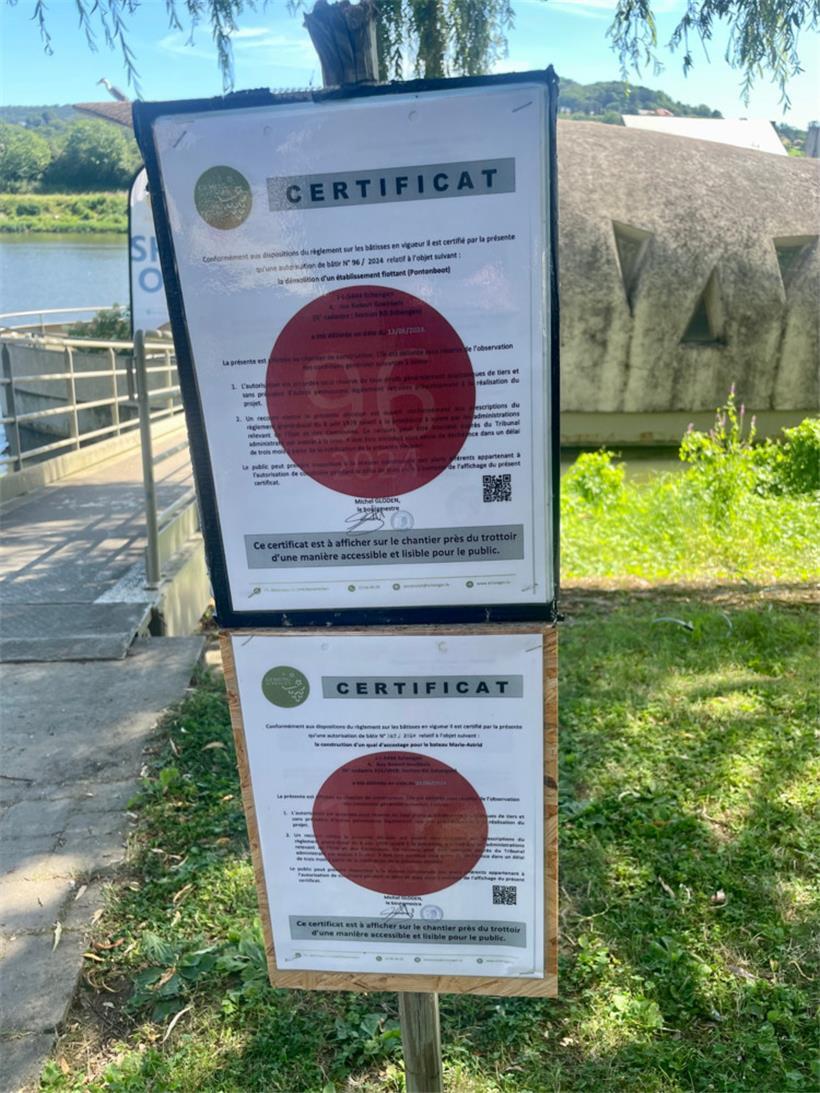 Ende und Anfang: Die Gemeinde kündigt den Abbau des Pontons und die Errichtung d...