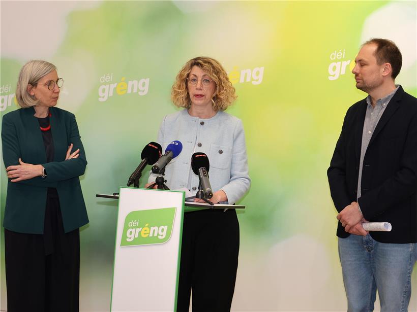 Energiedebatte: Sam Tanson, Joëlle Welfring und François Benoy (v.l.) fordern ein Umdenken der Regierung