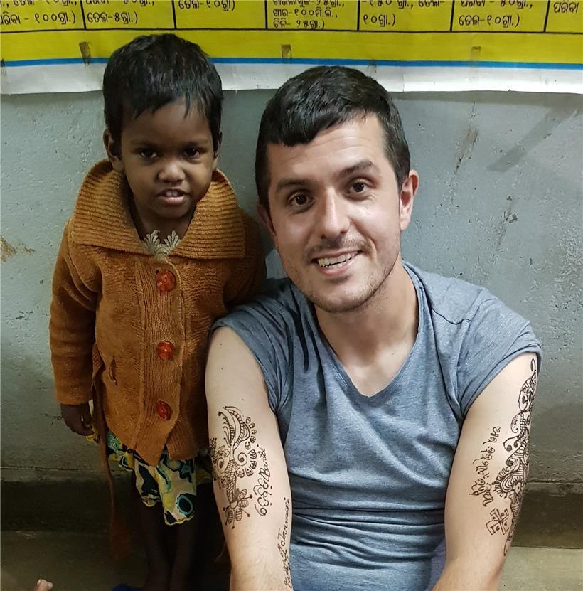 „Engineers Without Borders“ Luxembourg: Präsident David Norta (35) in Indien mit...