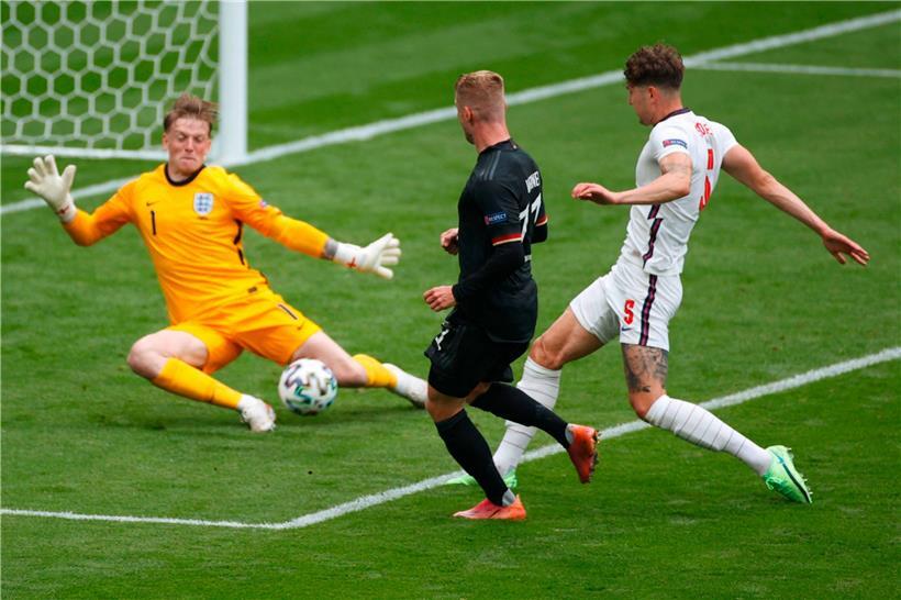 Englands Jordan Pickford präsentierte sich bei der EM in einer guten Verfassung 
