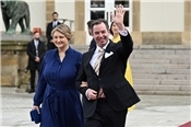 Erbgroßherzog Guillaume und seine Frau Prinzessin Stéphanie