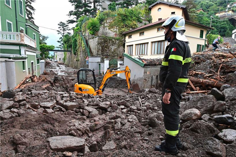 Erdrutsch durch Starkregen in Laglio/Italien: Wir müssen uns offenbar auf vermehrte Zerstörungen durch extreme Wetterbedingungen einstellen
