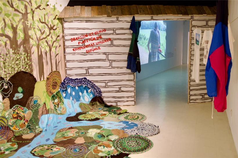 Erinnert an die Reise von Nora Wagner: eines der Exponate in der Stadtgalerie Sa...