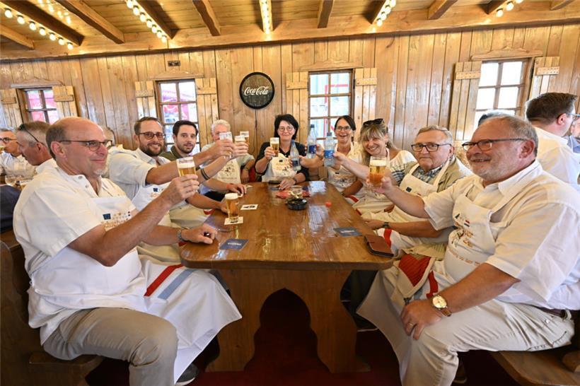 Erst das Vergnügen, dann die Arbeit: Der Bürgermeistertag gehört zu den beliebtesten Traditionen auf der Fouer
