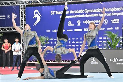 Erstmals trug die FLGym eine Europameisterschaft in der Akrobatik aus
