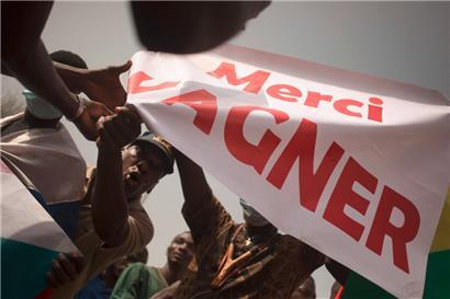 Es geht doch nichts über gute Propaganda: Malier während einer Kundgebung im Februar 2022 in Bamako
