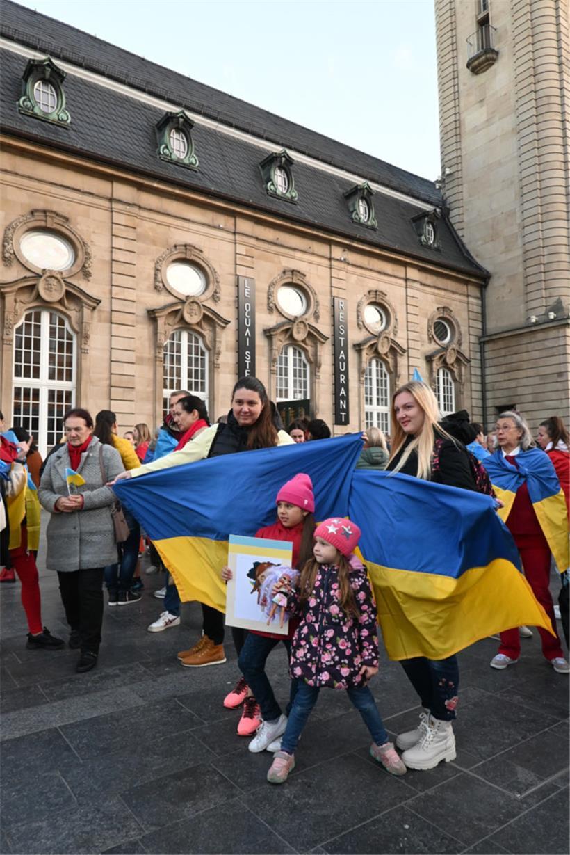 Es sind mehrheitlich – aber nicht nur – Frauen mit ihren Kindern, die zu den Dem...
