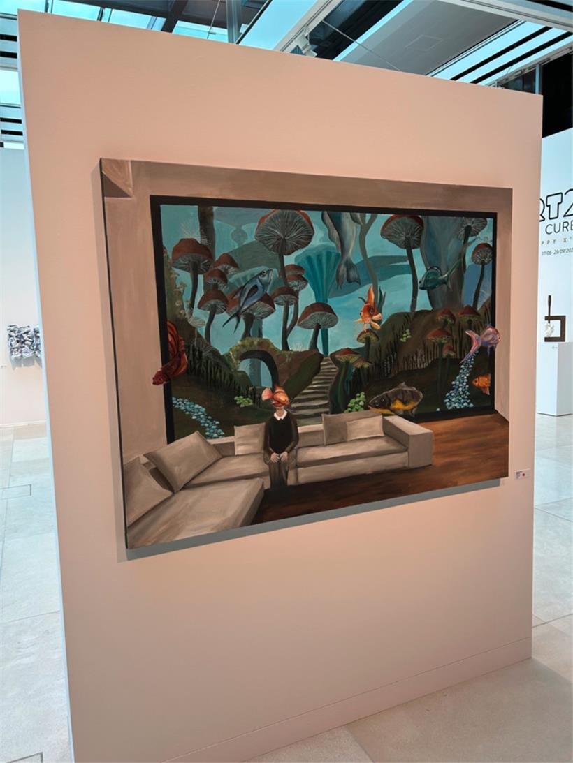 „Escaping Monotone“ von Adrien Schwirtz in der Galerie Indépendance am Hauptsitz der BIL
