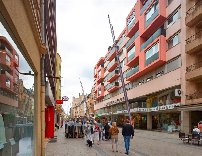 Esch, Alzettestraße, Ort der ersten Tagung des Standgerichts, heute Centre Mercure 
