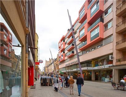Esch, Alzettestraße, Ort der ersten Tagung des Standgerichts, heute Centre Mercure 
