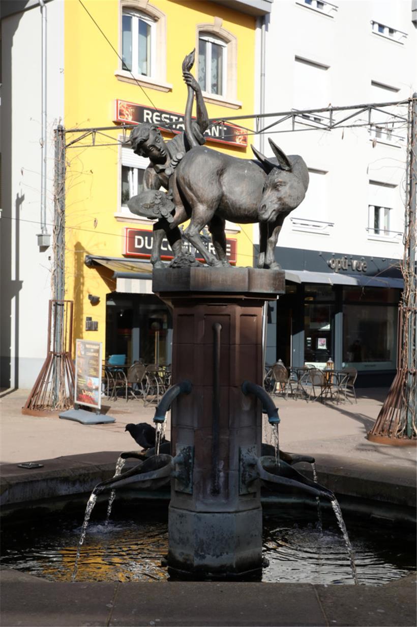 Esel sind überall in der Sauerstadt zu finden

