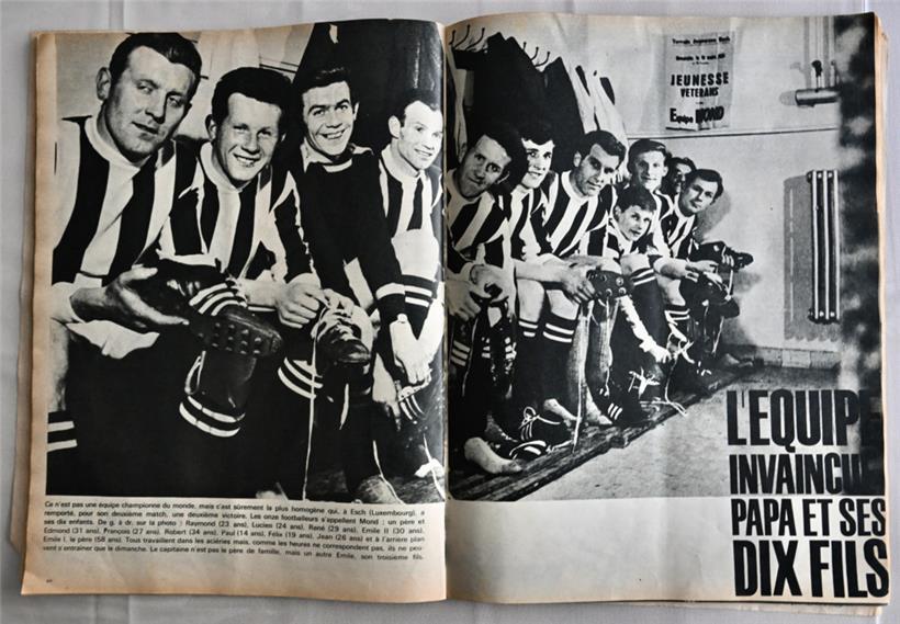 Esou huet „Paris Match“ den 8. Abrëll 1961 iwwert déi aussergewéinlech Ekipp ber...