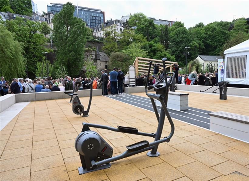 Etwas für Sportsfreunde: Der Fitnessparcours bietet verschiedene Sportaktivitäte...