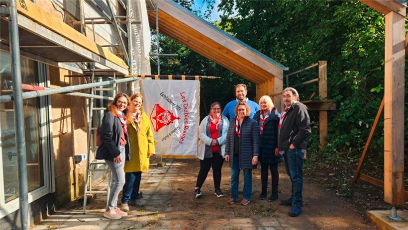 Etwas verspätet kam es am vergangenen Samstag zum Richtfest am Scoutchalet
