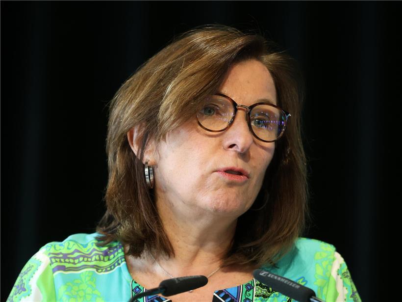 Europa-Abgeordnete Tilly Metz von déi gréng spricht bei Plenarsitzung im Europäischen Parlament