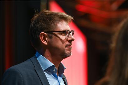 Europaabgeordneter Matthias Ecke auf dem Landesparteitag der SPD Sachsen in Chemnitz
