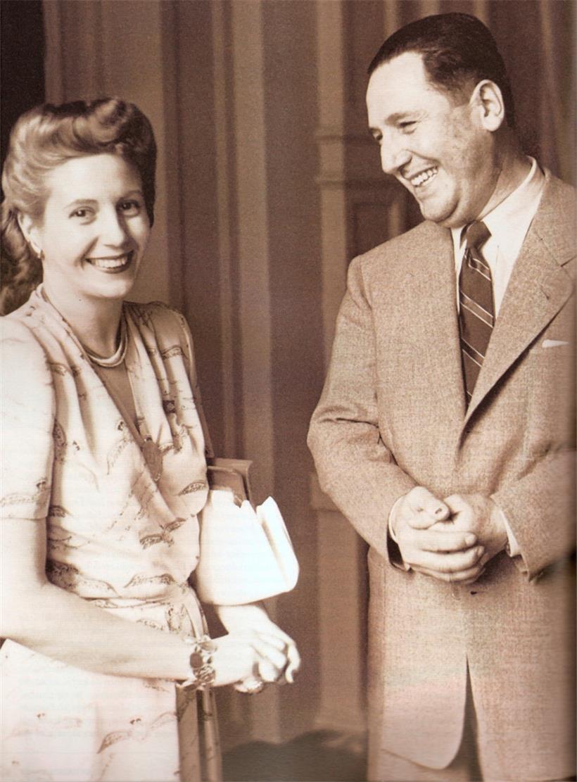 Eva und Juan Perón
