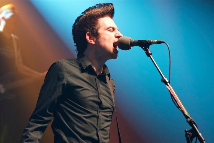 Ex-Anti-Flag-Sänger Justin Sane 2017 in der Rockhal
