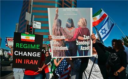 Exil-Iraner demonstrieren in Los Angeles für einen Regimewechsel in ihrem Land
