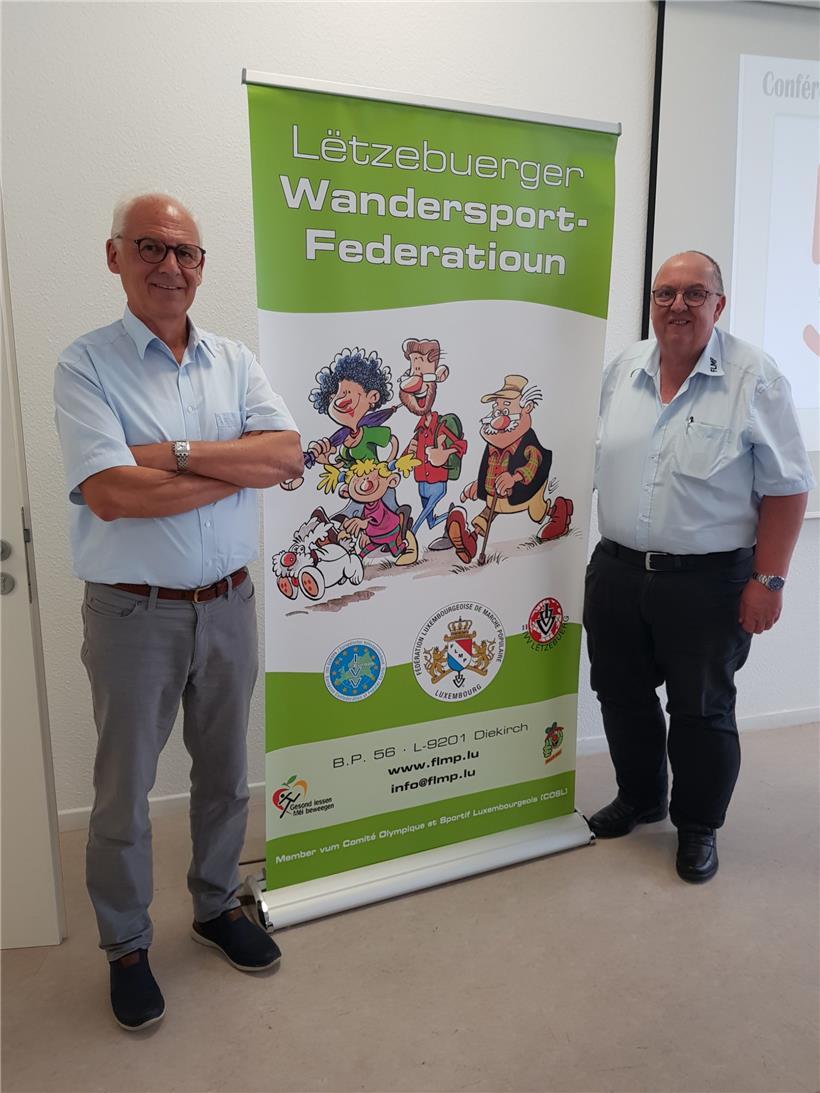FLMP-Präsident Romain Buschmann und Generalsekretär Georges Kintziger
