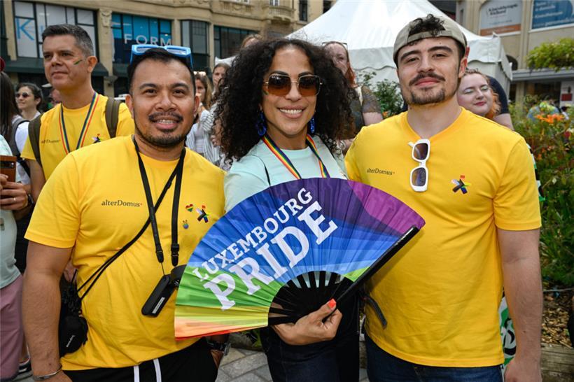 Fächer waren bei der Pride ein beliebtes Accessoir