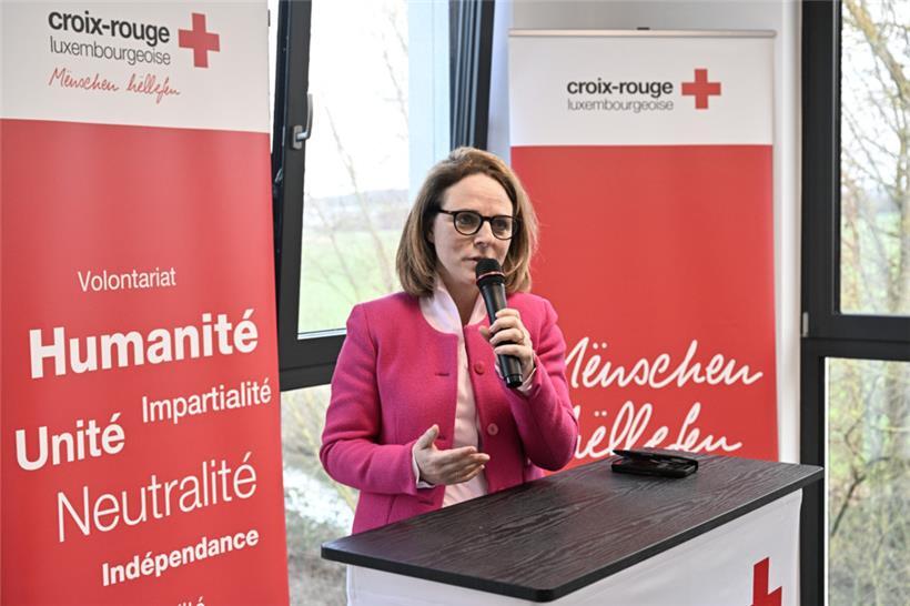 Familienministerin Corinne Cahen zeigte sich erfreut darüber, dass das Rote Kreu...