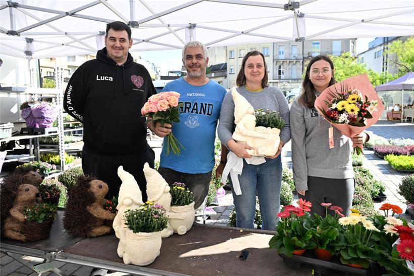 Familiensache (v.l.): Luca, Jean-Marc, Patricia und Marina von „Fleurs d’Amour“
