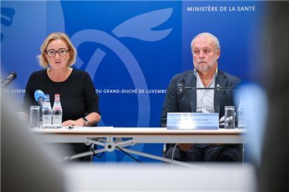 Fasste die Arbeit ihres Ministeriums der vergangenen drei Jahre zusammen: Noch-Gesundheitsministerin Paulette Lenert
