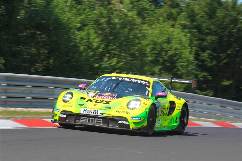 Fast über die gesamte Distanz geführt, aber am Schluss nur der Zweite: der ‚Grello‘ von Estre/Güven/Preining 
