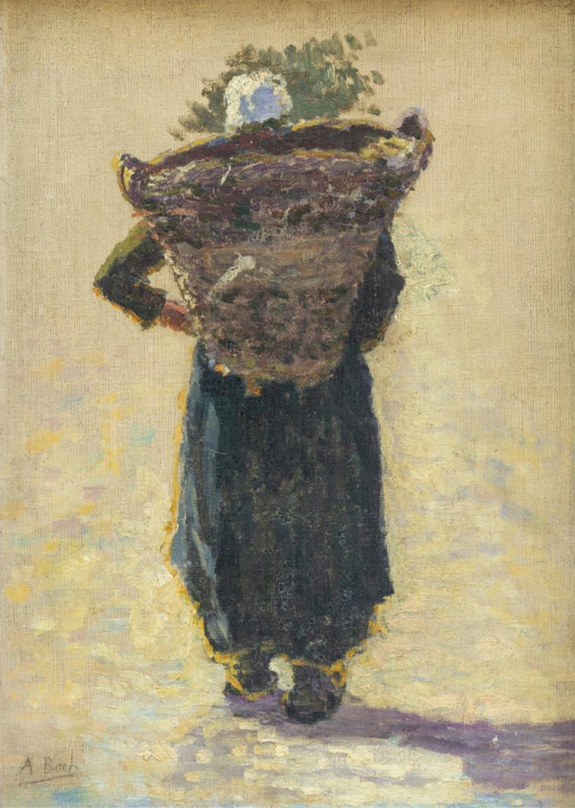 „Femme rentrant de la pêche“, 1891, Privatsammlung, Binche
