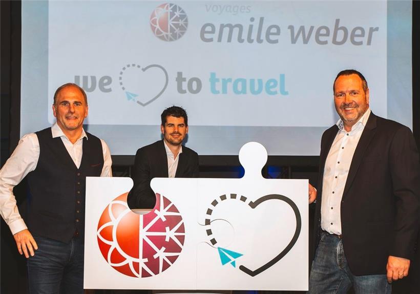 Fernand Heinisch (l.), Teilhaber von „Voyages Emile Weber“, mit Michael Gloor (M.), Generaldirektor der „Travel Group Luxembourg“, und Marc Sales (r.), Gesellschafter von „Sales-Lentz Group“
