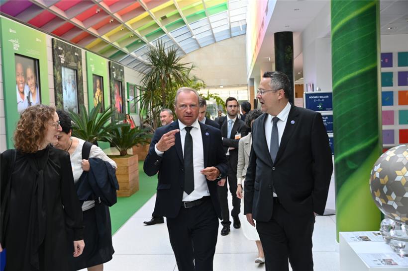 Finanzminister Gilles Roth am Dienstag in Paris
