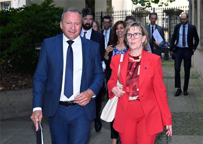 Finanzminister Gilles Roth und EU-Kommissarin Maria Luís Albuquerque
